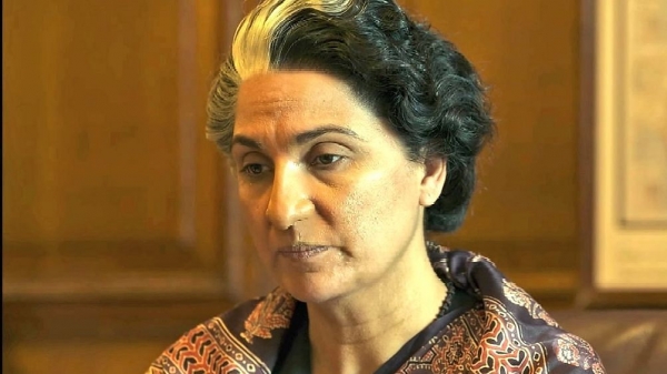 Lara Dutta in the role of formal Prime Minister Mrs. Indira Gandhi